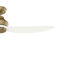 Casablanca 52 inch Eyla ENERGY STAR® Luxe Gold Damp Rated Ceiling Fan and Wall Control and Handheld Remote