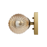 Beverly Glen 24-inch 2-light Luxe Gold Vanity Light with Amber Glass