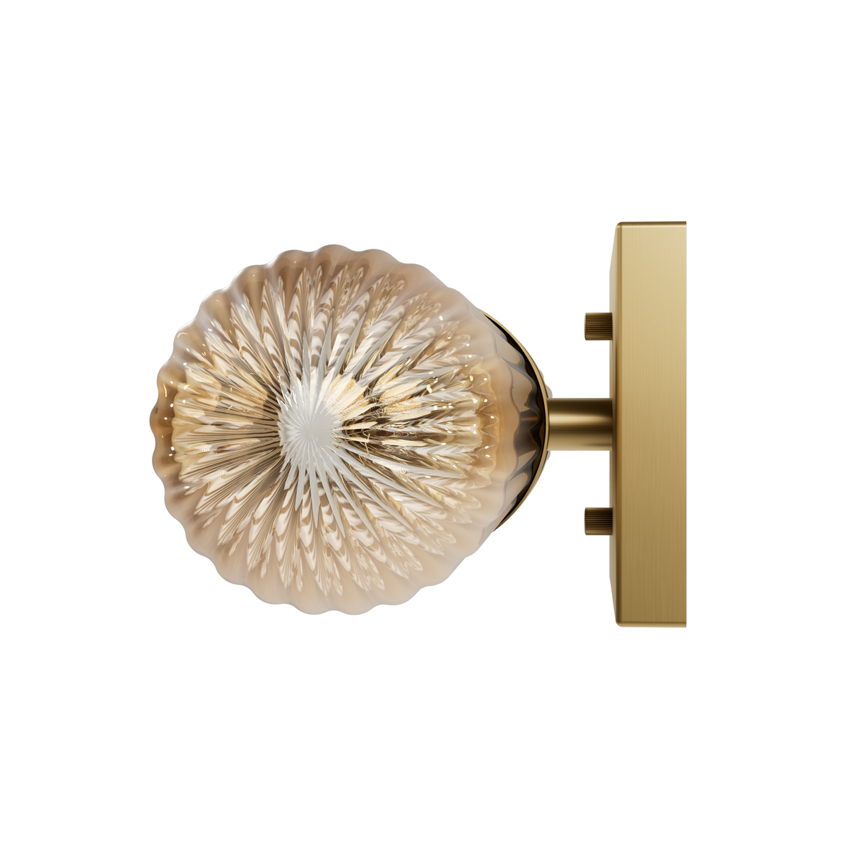Beverly Glen 24-inch 2-light Luxe Gold Vanity Light with Amber Glass