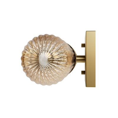 Beverly Glen 24-inch 2-light Luxe Gold Vanity Light with Amber Glass