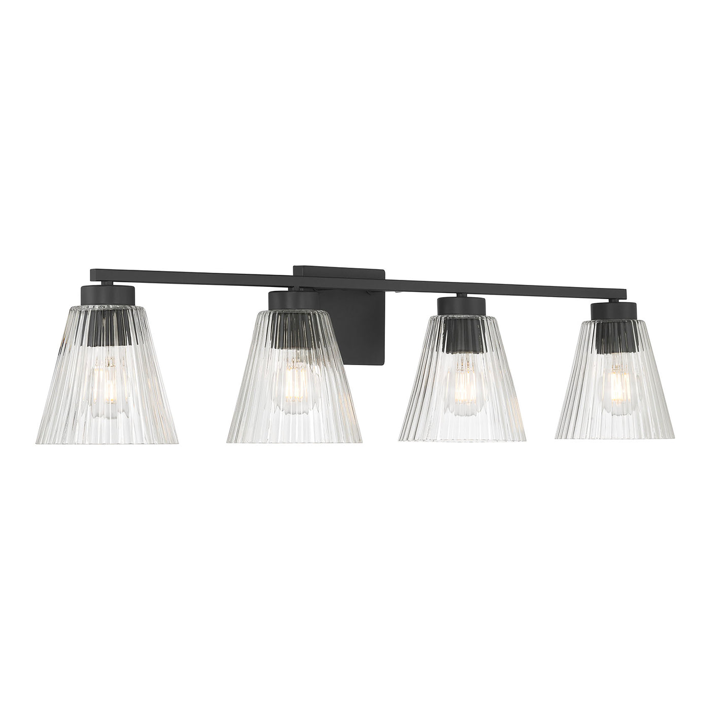 31.75'' Riville Matte Black 4 Light Bath Vanity
