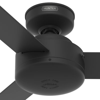 52 inch Presto Matte Black Ceiling Fan and Wall Control