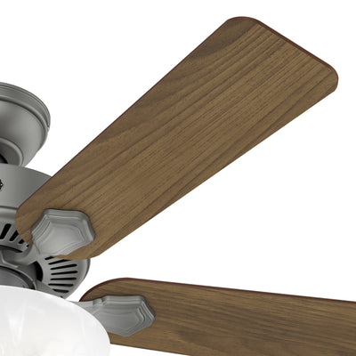 44 inch Swanson ENERGY STAR® Matte Silver Ceiling Fan with LED Light Kit and Pull Chain