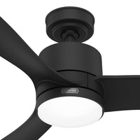 60 inch Bolsa Matte Black Ceiling Fan with LED Light Kit and Handheld Remote