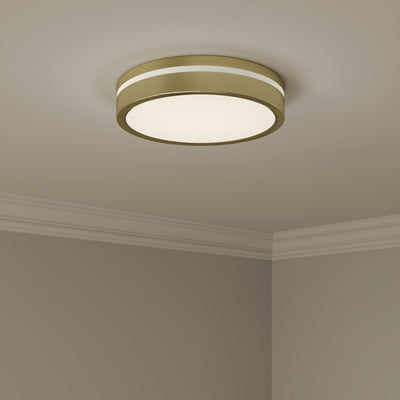 2.5'' Soltra Vintage Brass  Light Flush Mount