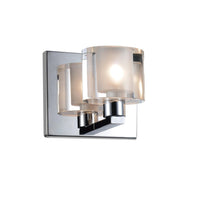 Tina 1 Light Chrome Wall Sconce