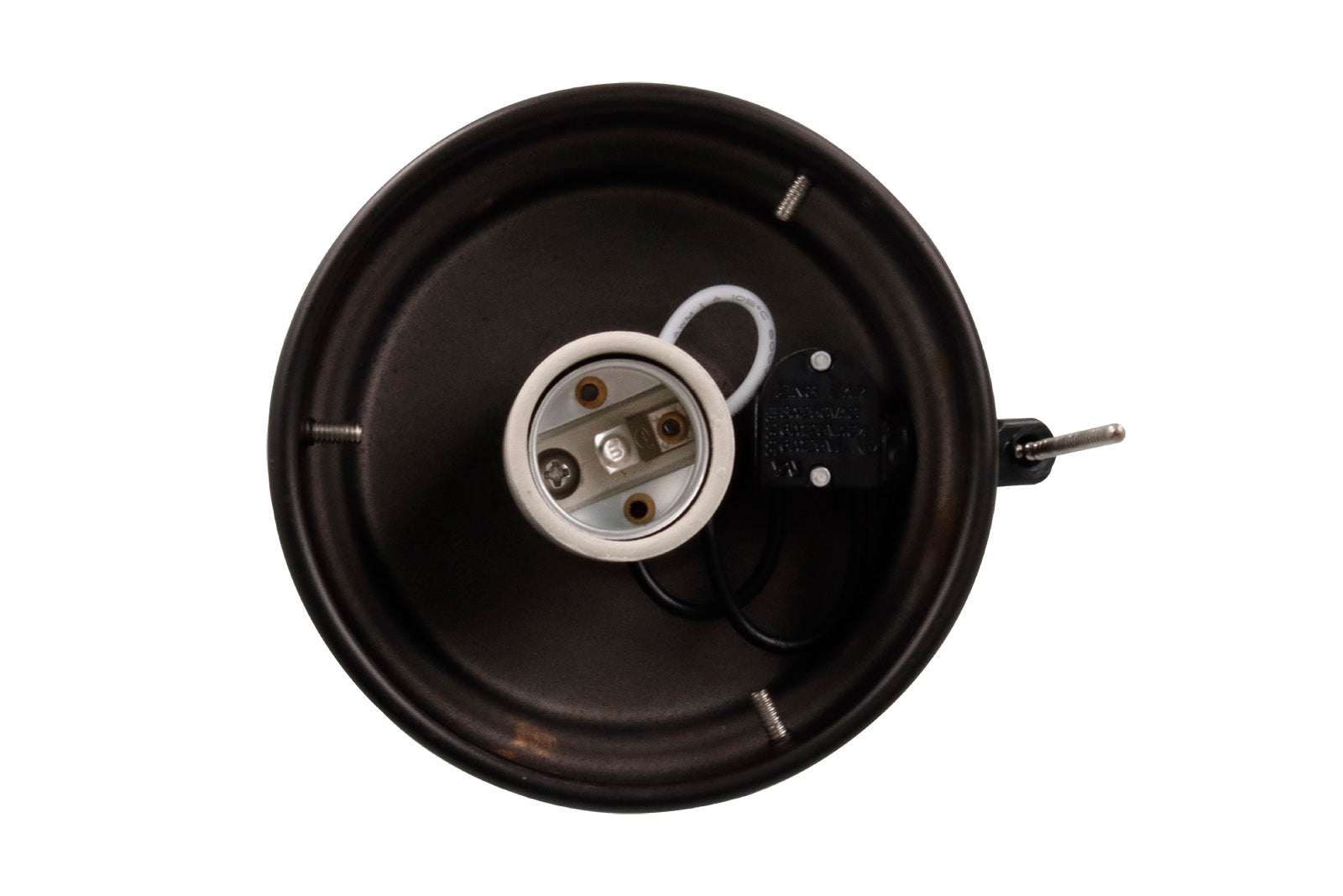 4.5-inch Oil Rubbed Bronze Outdoor Fan Light Kit Fitter