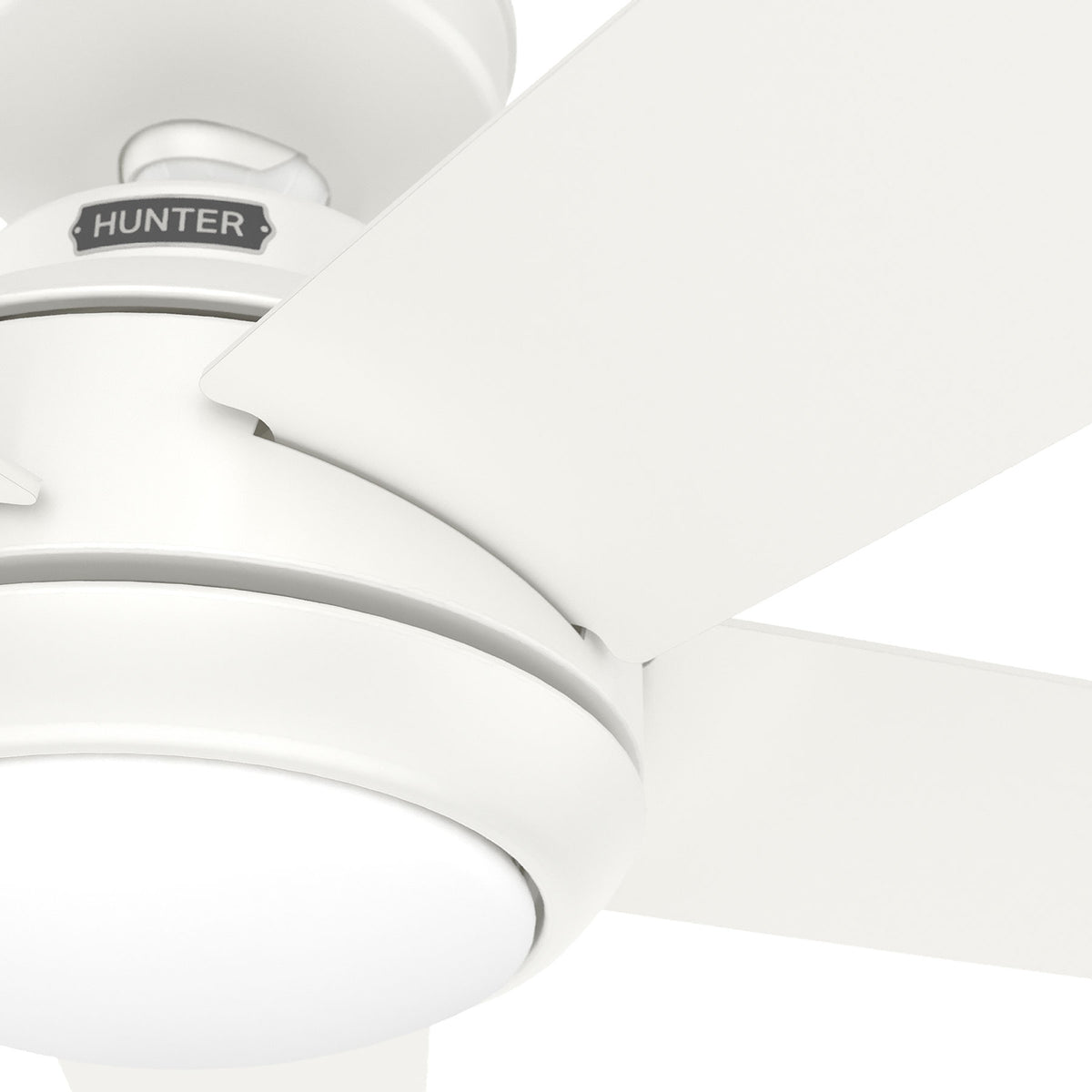 52 inch Zayden Fresh White Ceiling Fan with LED Light Kit and Handheld Remote