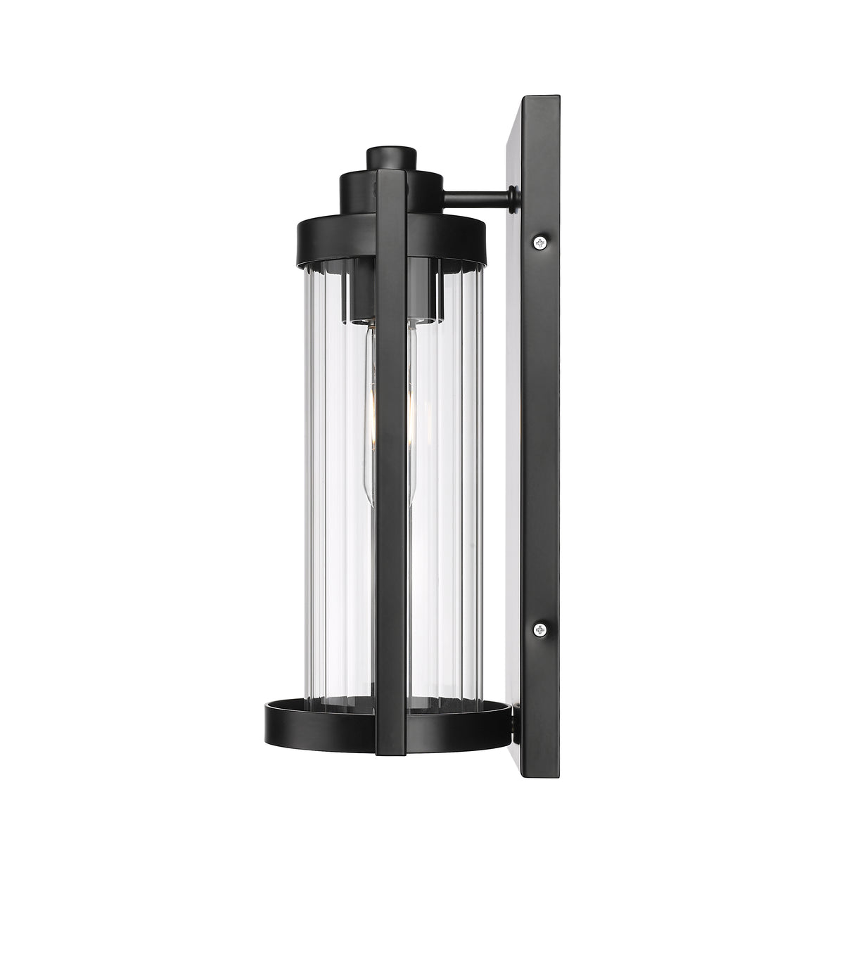 6'' Braselton Powder Coated Black 1 Light Wall Sconce