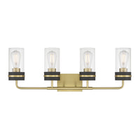 28'' Marbridge Vintage Brass 4 Light Bath Vanity