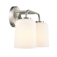 14'' Laphia Brushed Nickel 2 Light Bath Vanity