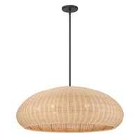 11.75'' Natora Matte Black 6 Light Pendant
