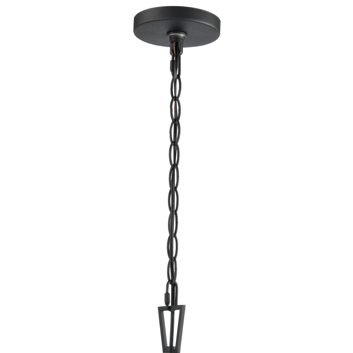 28.5'' Hylena Textured Black 6 Light Pendant