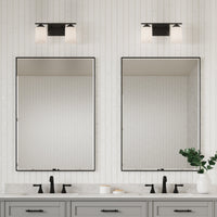 14.25'' Durham Matte Black 2 Light Bath Vanity