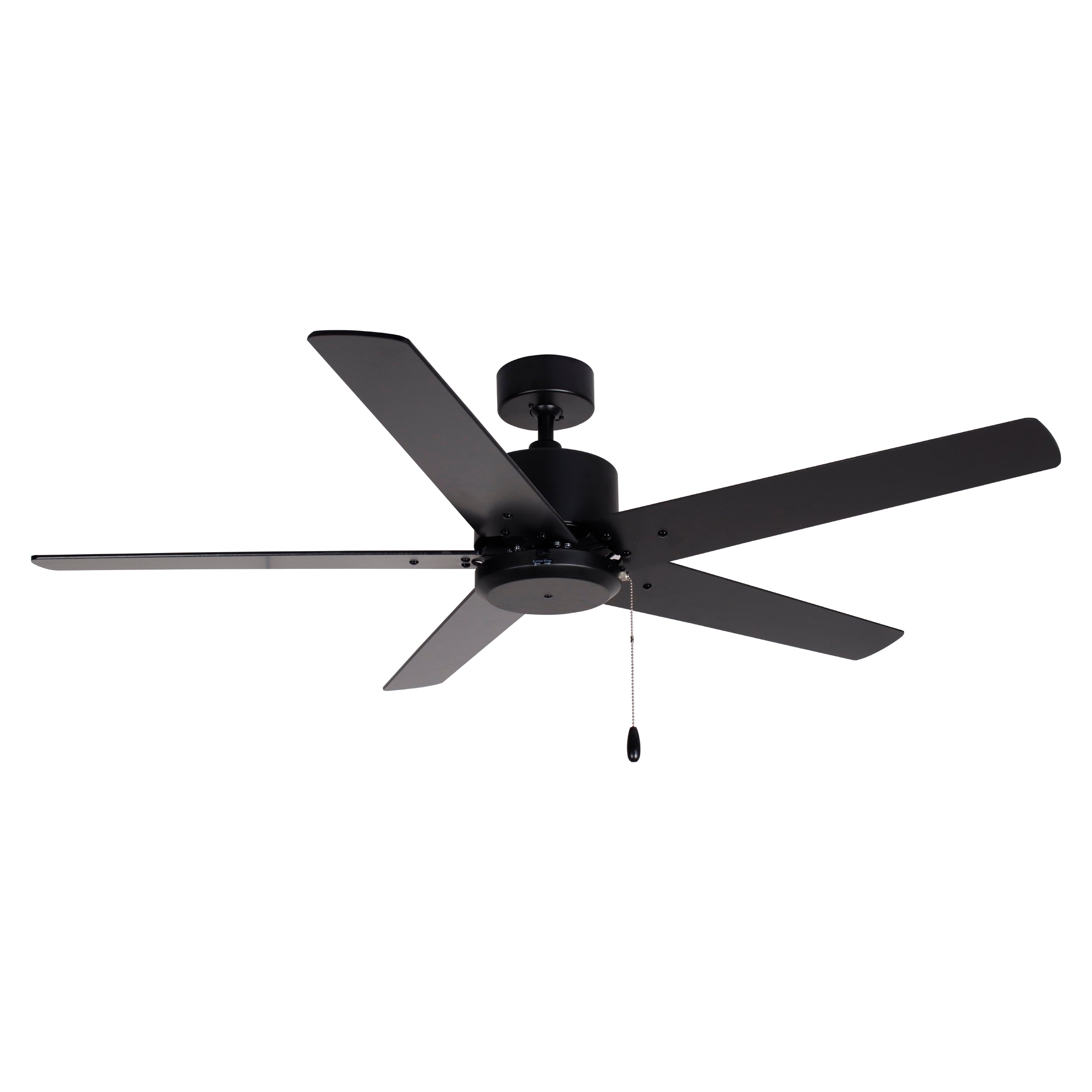 52 Inch Aldea IX AC Matte Black Outdoor Ceiling Fan 5-Blade