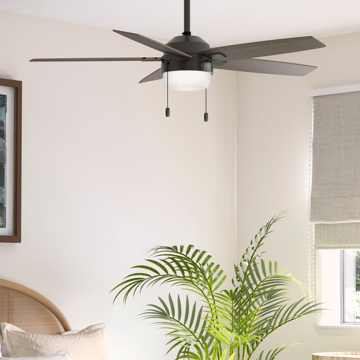 52 inch Anisten Noble Bronze Ceiling Fan with LED Light Kit and Pull Chain