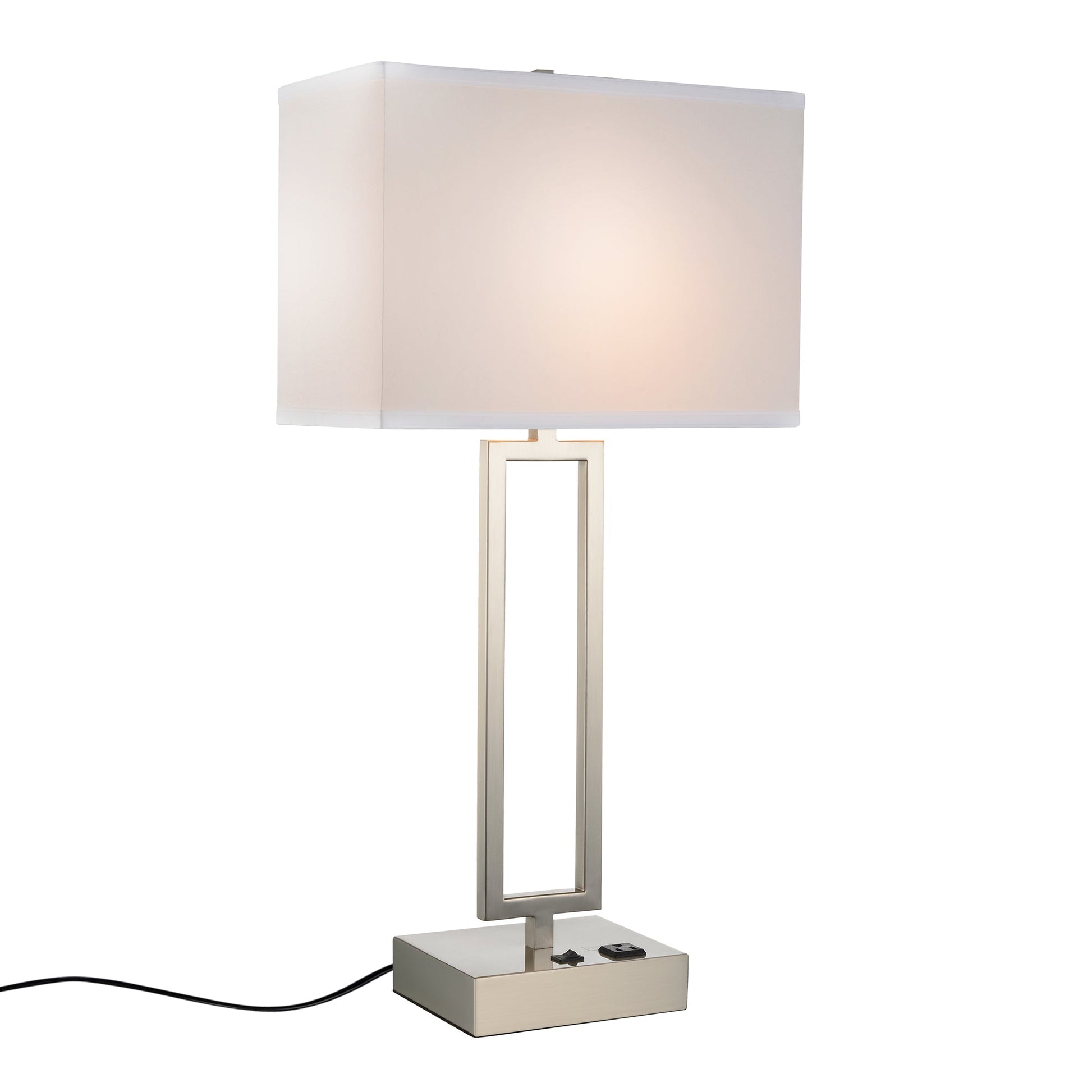 Torren 1 Light Satin Nickel Table Lamp