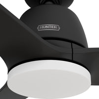 52 inch Malden Matte Black Ceiling Fan with LED Light Kit and Handheld Remote