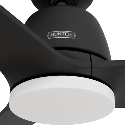 52 inch Malden Matte Black Ceiling Fan with LED Light Kit and Handheld Remote