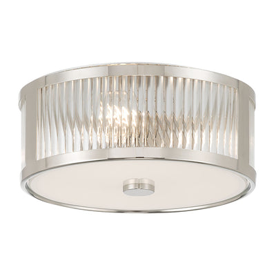 5.5'' Ardezia Polished Nickel 3 Light Flush Mount