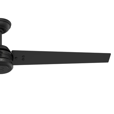 60 inch Cassius ENERGY STAR® Matte Black Damp Rated Ceiling Fan and Wall Control