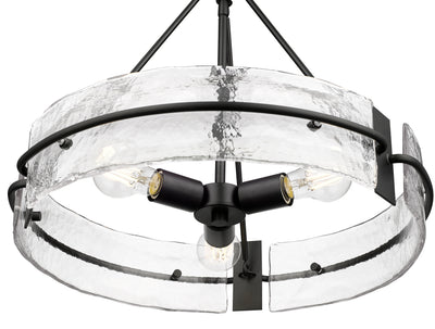 17.25'' Rezi Matte Black 3 Light Pendant