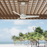 52 inch Trimaran Fresh White WeatherMax Indoor / Outdoor Ceiling Fan and Wall Control