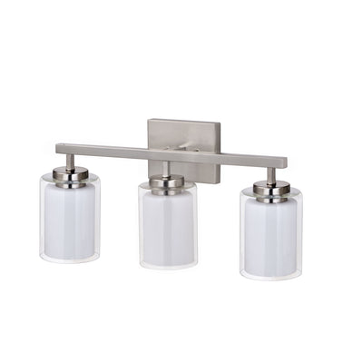 22.75-inch 3-light Brushed Nickel Vanity Light