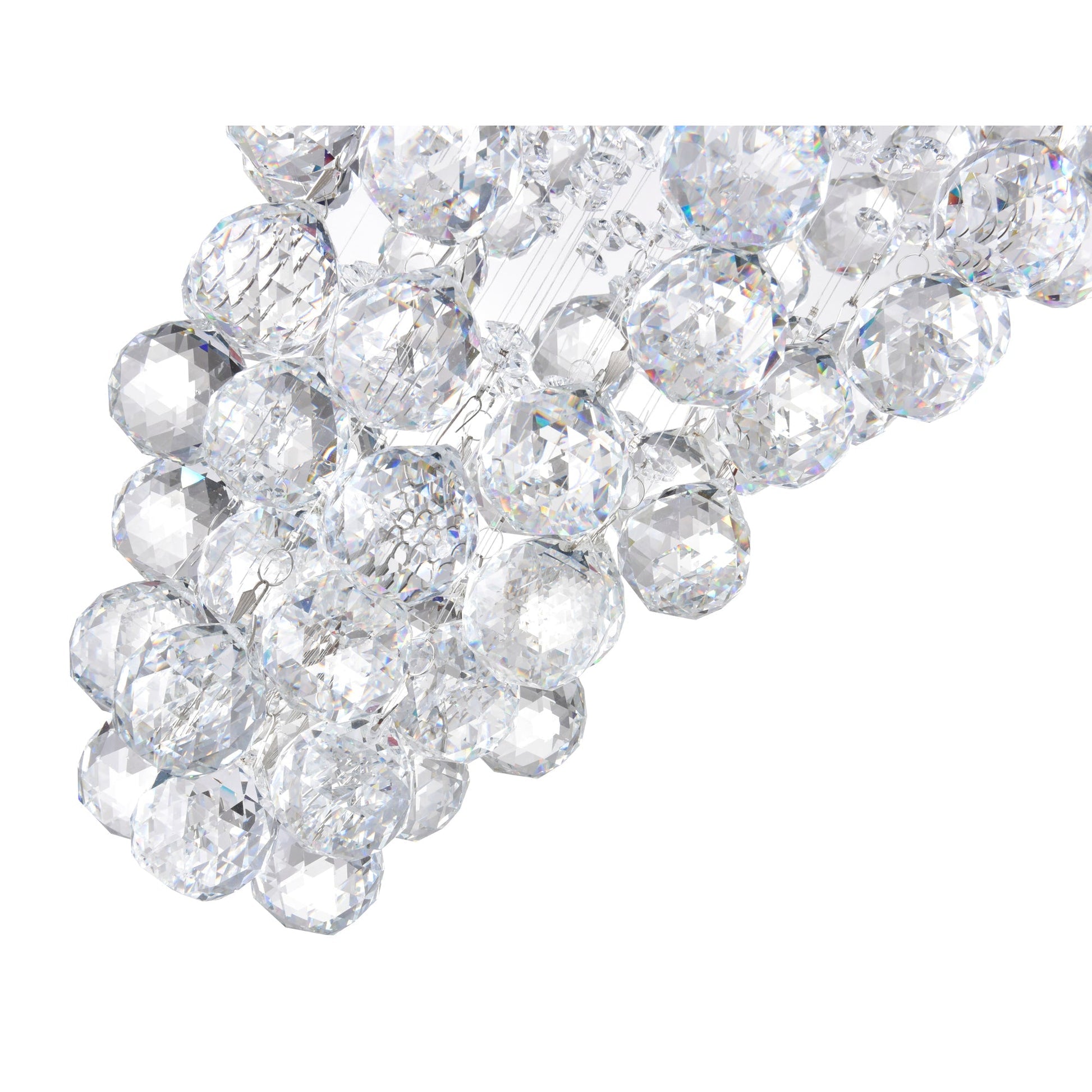 Twister 8 Light Chrome Chandelier