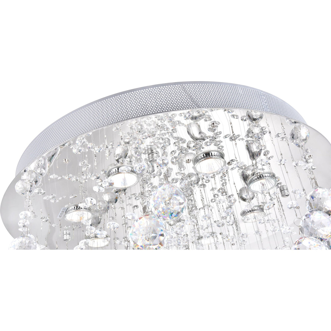 Twister 8 Light Chrome Chandelier