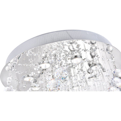 Twister 8 Light Chrome Chandelier