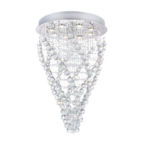 Twister 8 Light Chrome Chandelier