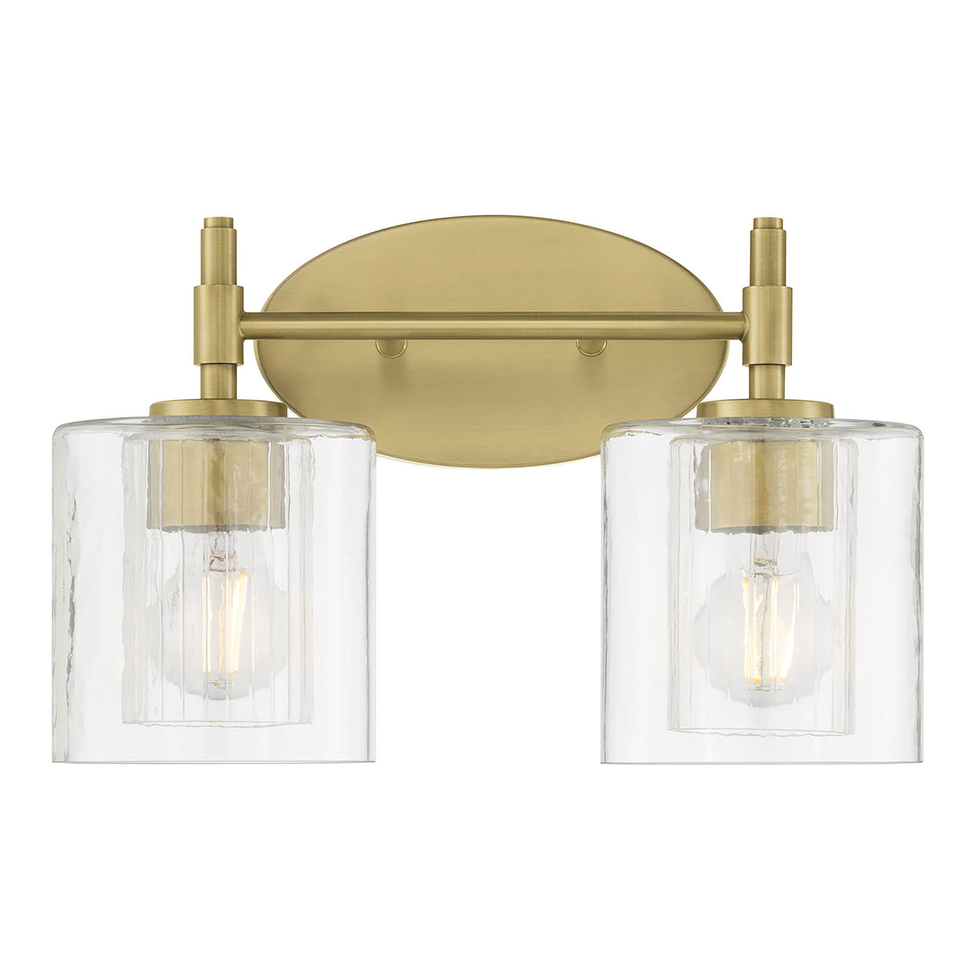 15'' Solventa Vintage Brass 2 Light Bath Vanity