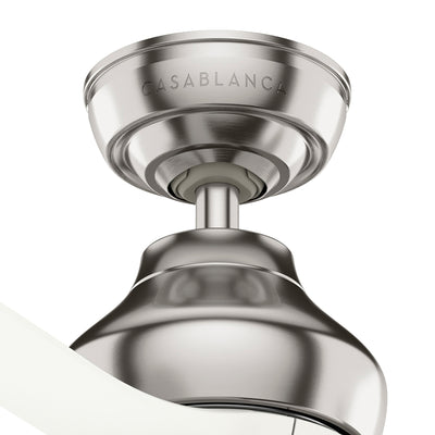 Casablanca 52 inch Eyla ENERGY STAR® Brushed Nickel Ceiling Fan and Wall Control and Handheld Remote