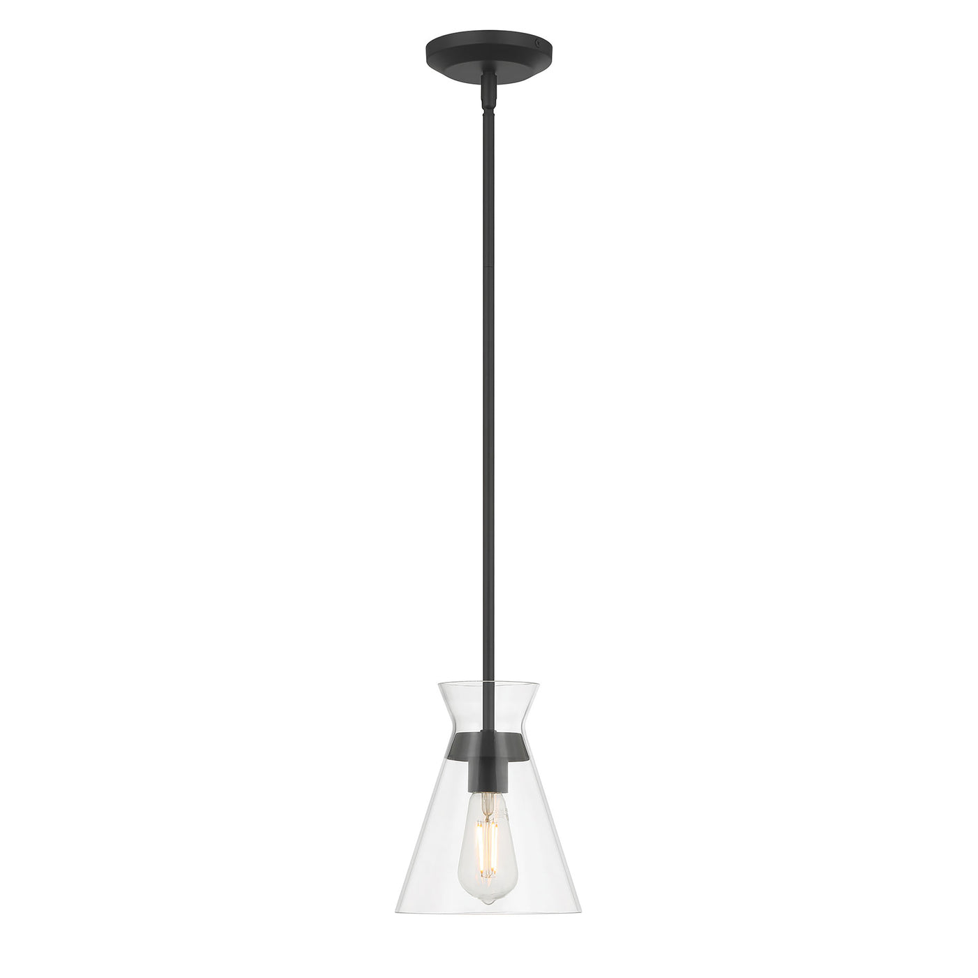 8.5'' Amarella Matte Black 1 Light Mini Pendant