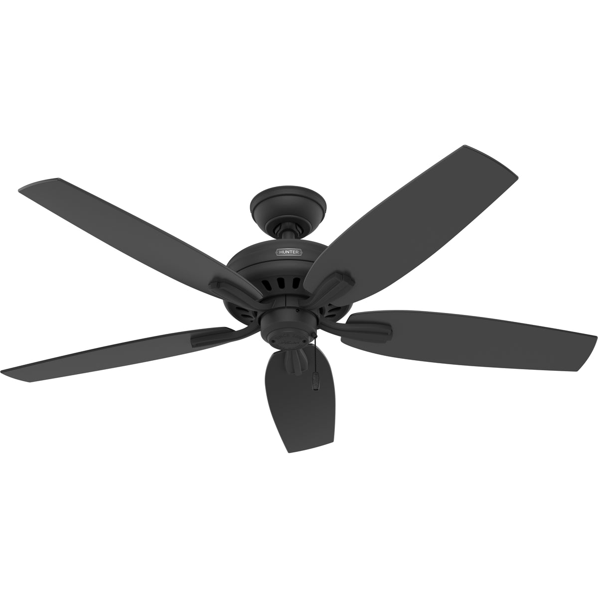 52 inch Newsome Matte Black Ceiling Fan and Pull Chain