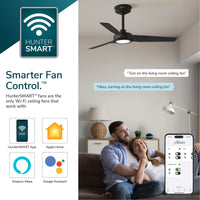 52 inch Zentech Wi-Fi ENERGY STAR® Fresh White Damp Rated LED Ceiling Fan with Remote