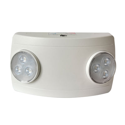 7.5-inch White Emergency Light with 0.8W Output and 120-277V Input