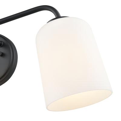 22'' Laphia Matte Black 3 Light Bath Vanity