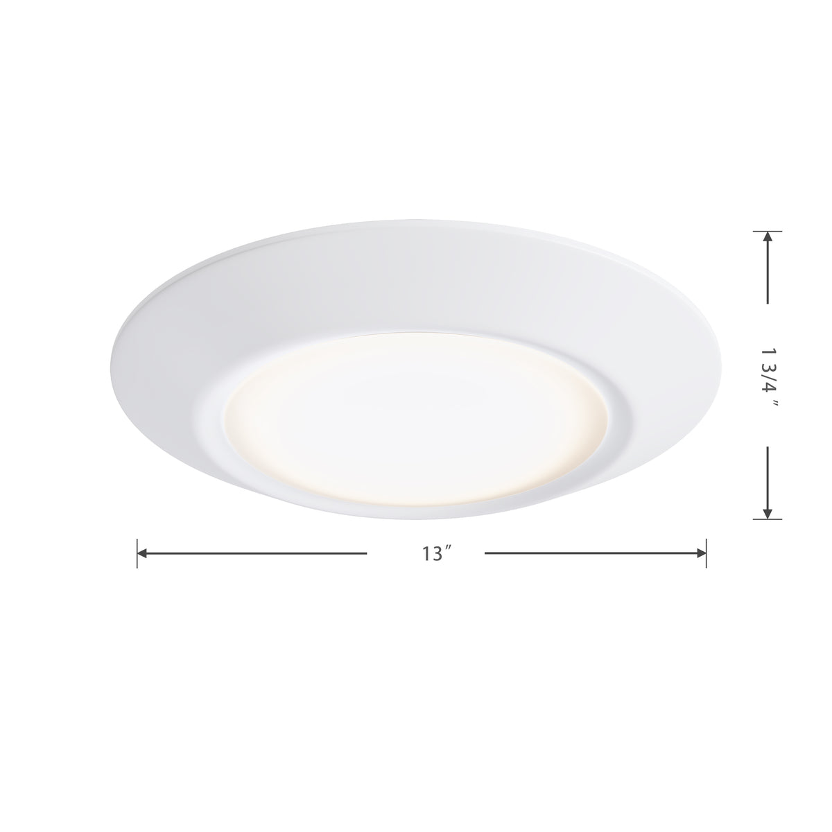 13-inch White Wall Light with 5-CCT Selectable White