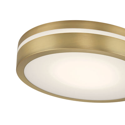 2.5'' Soltra Vintage Brass  Light Flush Mount