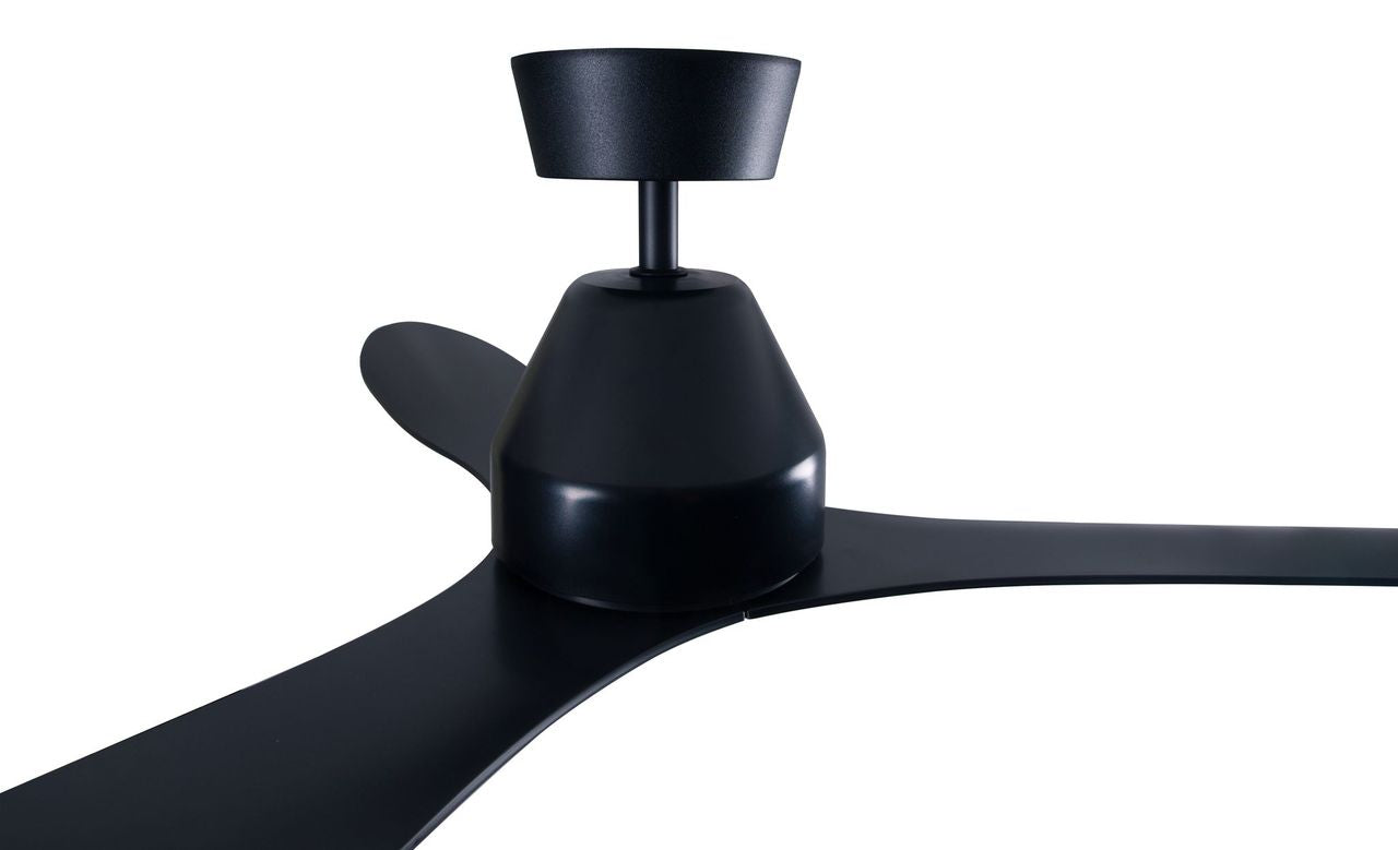 56 Inch DC WiFi Indoor Outdoor Smart Fan in Black with Remote