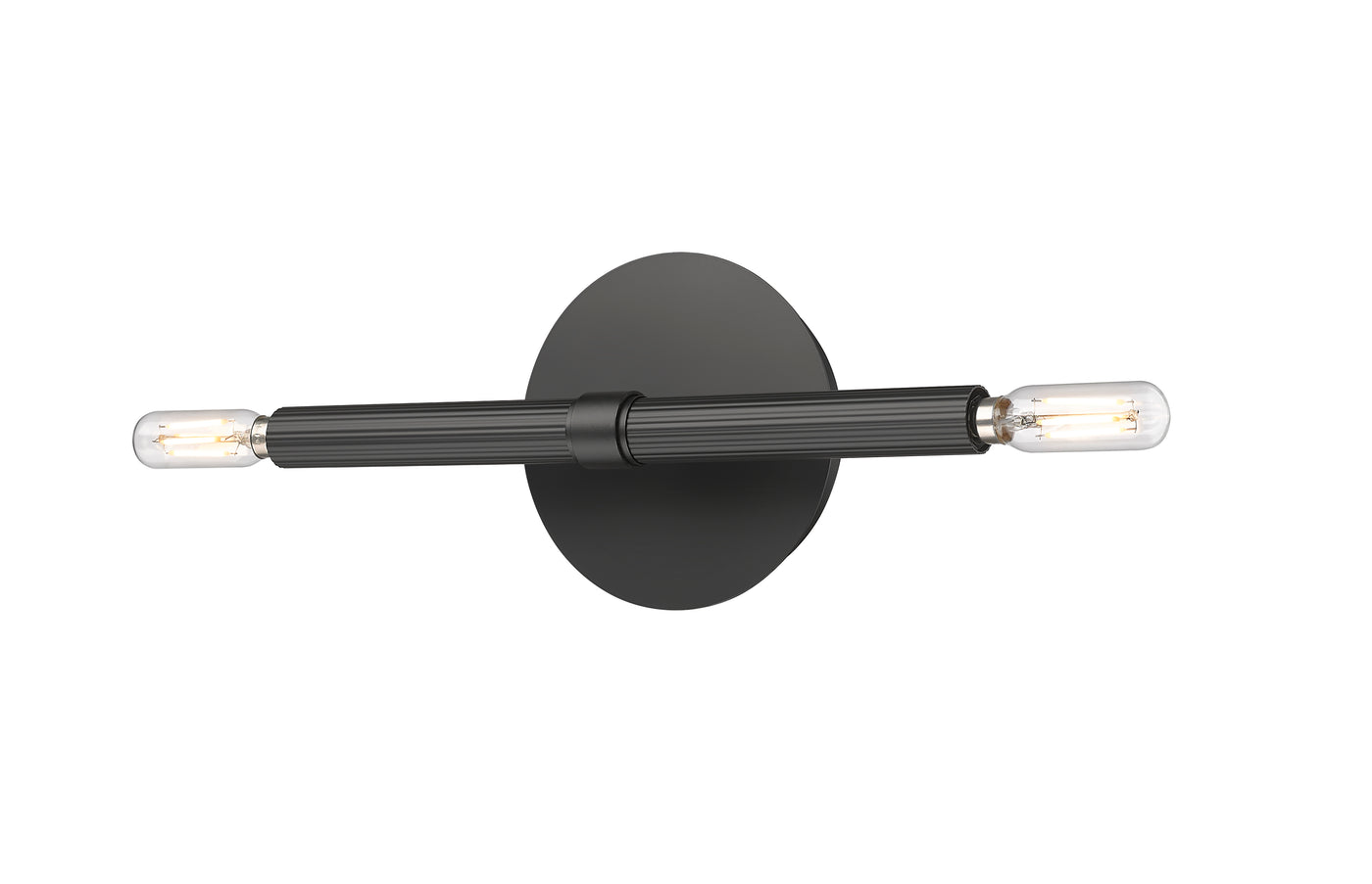 12.25'' Skyva Matte Black 2 Light Wall Sconce