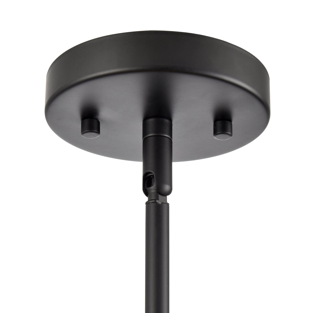 19'' Elise Matte Black 3 Light Pendant