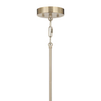 5.75-inch Strayhan Modern Gold 1-Light White Frosted Glass Pendant Light