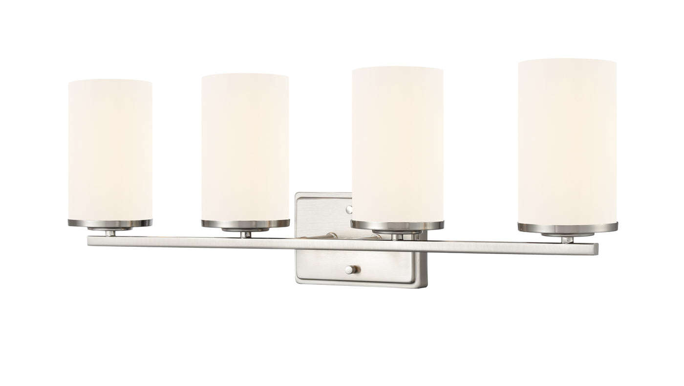 27.75'' Verlana Brushed Nickel 4 Light Bath Vanity