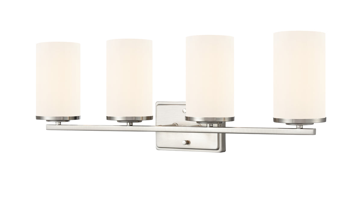 27.75'' Verlana Brushed Nickel 4 Light Bath Vanity