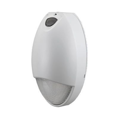 6.5-inch White Outdoor Emergency Light