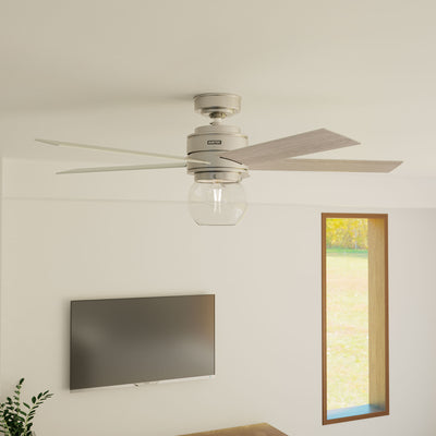 52 inch Xidane Brushed Nickel Ceiling Fan with LED Light Kit and Handheld Remote