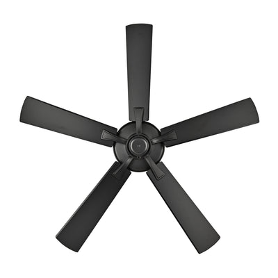 52 Inch Brisden AC Matte Black Indoor Ceiling Fan 5-Blade Reversible